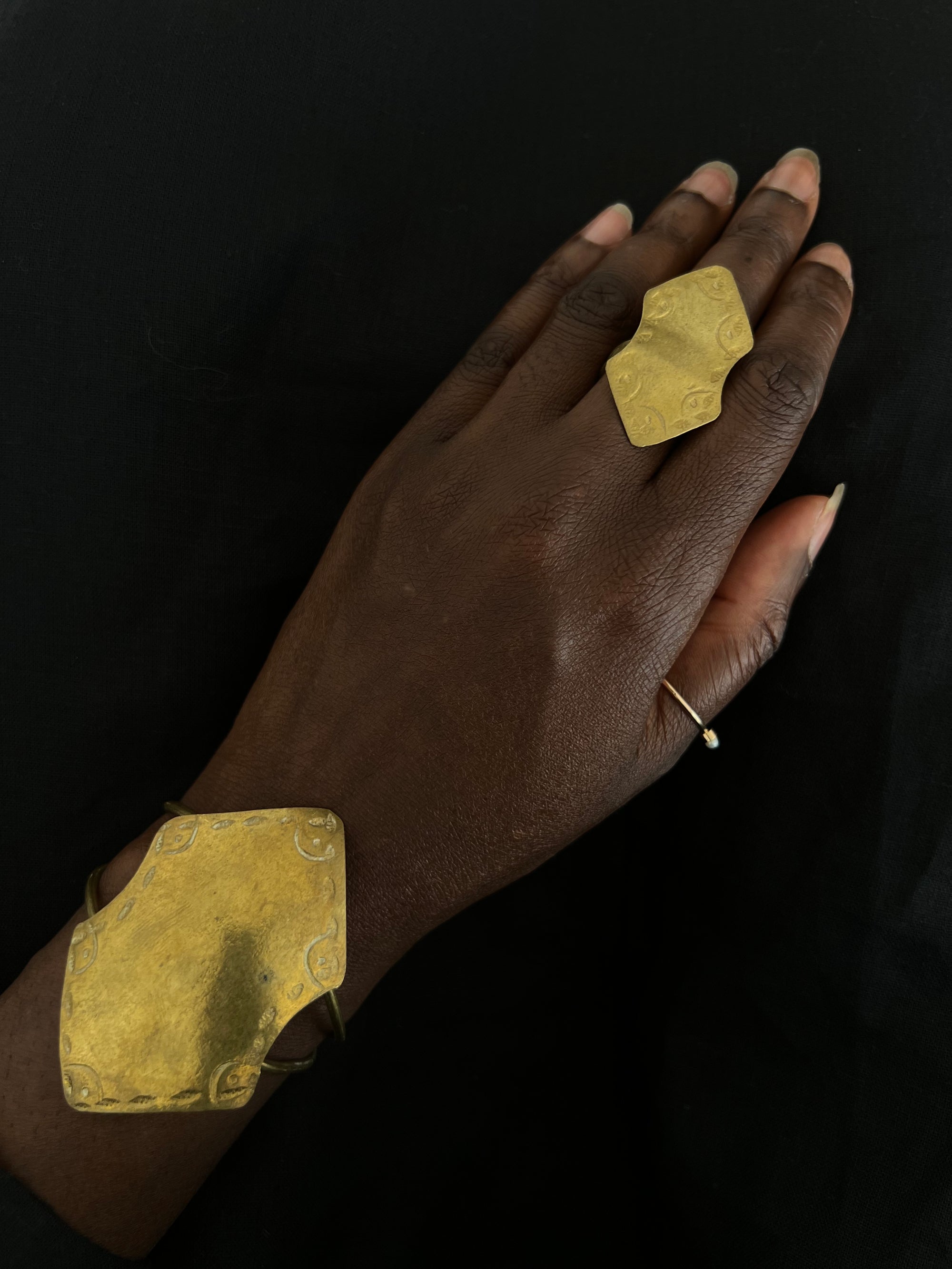 Bracelet +bague artisanale n•1