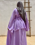 Diama set linen purple