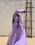 Diama set linen purple
