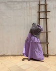 Diama set linen purple