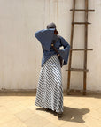 Diama set linen bleu