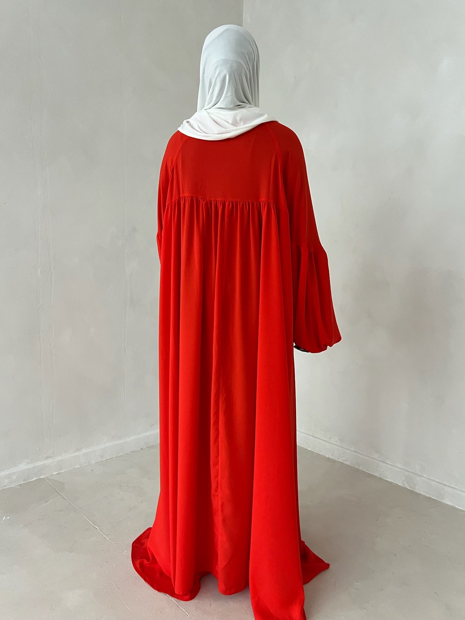 khady dress- zest orange
