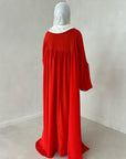 khady dress- zest orange