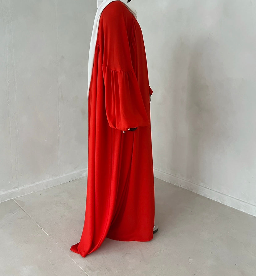 khady dress- zest orange