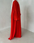 khady dress- zest orange