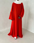 khady dress- zest orange
